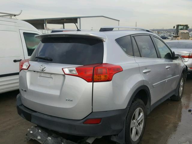 JTMWFREV4D5006765 - 2013 TOYOTA RAV4 XLE SILVER photo 4