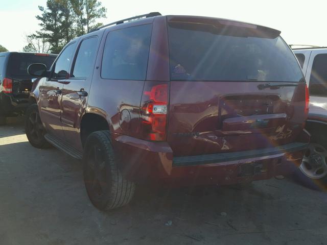 1GNFC13037R236996 - 2007 CHEVROLET TAHOE C150 BURGUNDY photo 3