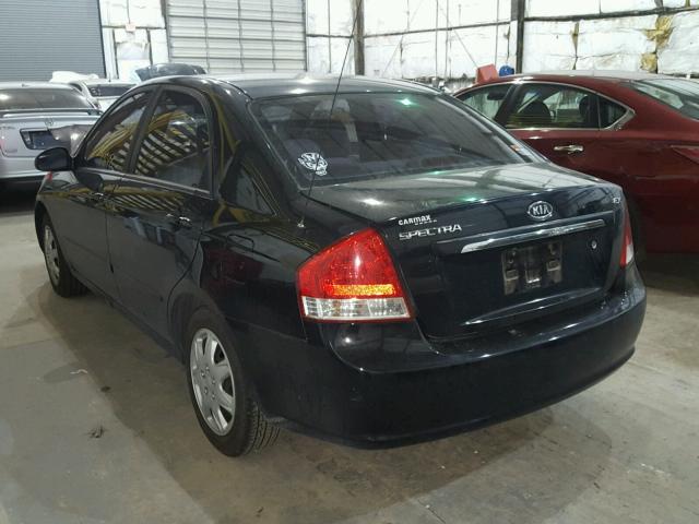 KNAFE121175462049 - 2007 KIA SPECTRA EX BLACK photo 3