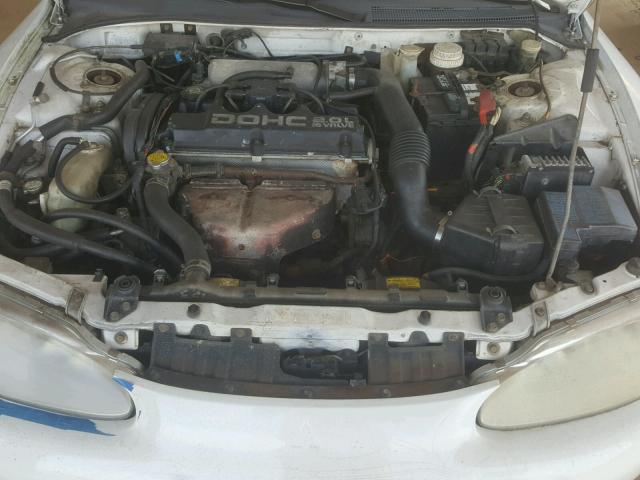 4A3AK44Y3SE132596 - 1995 MITSUBISHI ECLIPSE GS WHITE photo 7