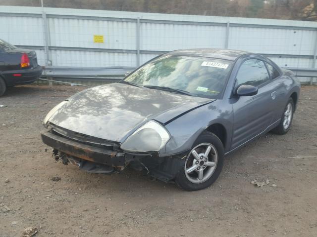 4A3AC34G23E114767 - 2003 MITSUBISHI ECLIPSE RS GRAY photo 2