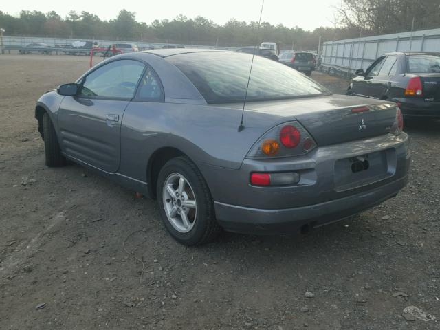 4A3AC34G23E114767 - 2003 MITSUBISHI ECLIPSE RS GRAY photo 3