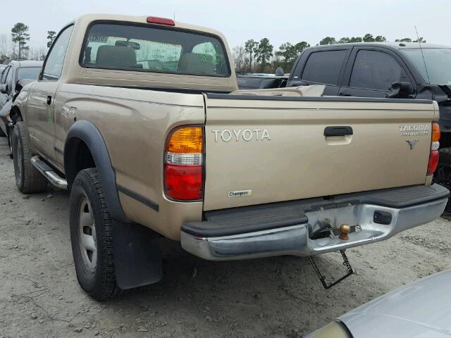 5TENM92N54Z328401 - 2004 TOYOTA TACOMA PRE GOLD photo 3