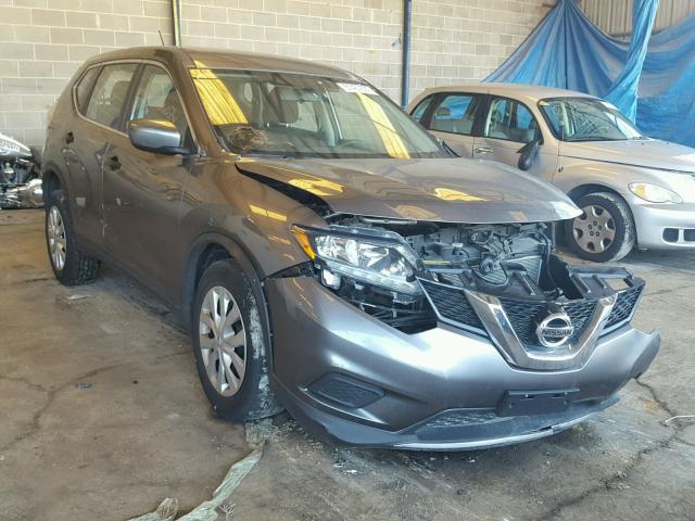 KNMAT2MV7GP695365 - 2016 NISSAN ROGUE S GRAY photo 1