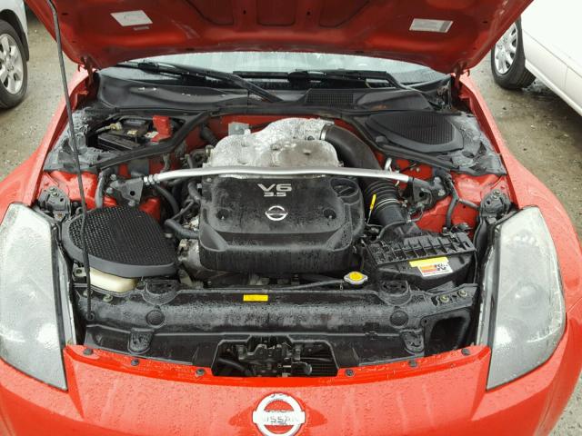 JN1AZ34E13T011094 - 2003 NISSAN 350Z COUPE RED photo 7