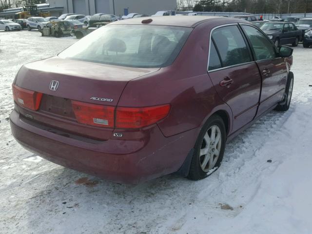 1HGCM66505A050231 - 2005 HONDA ACCORD EX RED photo 4