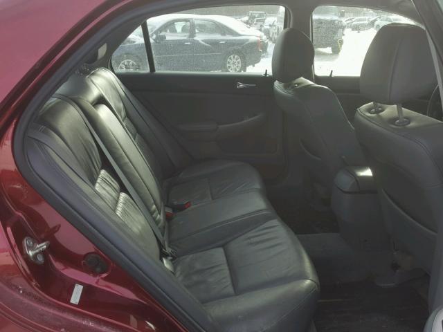 1HGCM66505A050231 - 2005 HONDA ACCORD EX RED photo 6