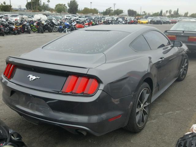 1FA6P8TH8F5382561 - 2015 FORD MUSTANG GRAY photo 4