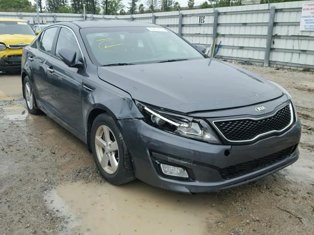 KNAGM4A73F5634210 - 2015 KIA OPTIMA LX GRAY photo 1