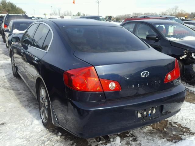 JNKCV51F86M604572 - 2006 INFINITI G35 BLUE photo 3