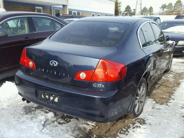 JNKCV51F86M604572 - 2006 INFINITI G35 BLUE photo 4