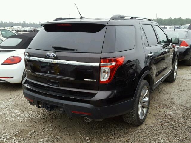 1FM5K7F80DGC60199 - 2013 FORD EXPLORER L BLACK photo 4