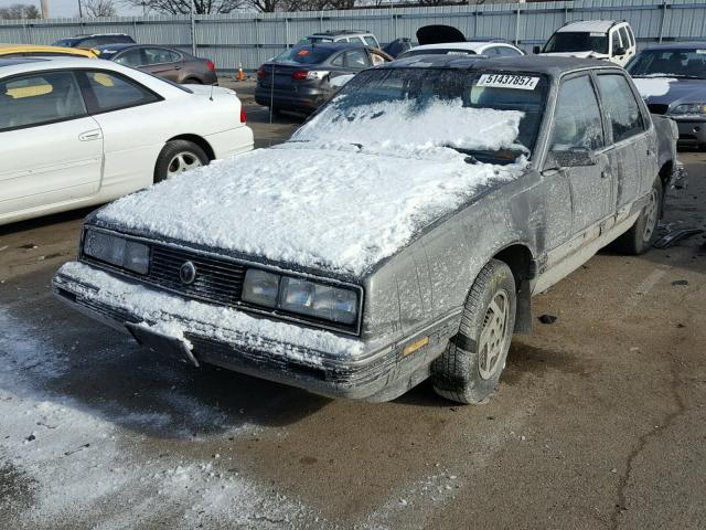 1G2AF51W1K6206256 - 1989 PONTIAC 6000 LE GRAY photo 2