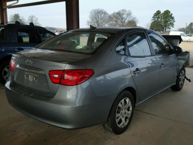 KMHDU4AD7AU134895 - 2010 HYUNDAI ELANTRA BL SILVER photo 4