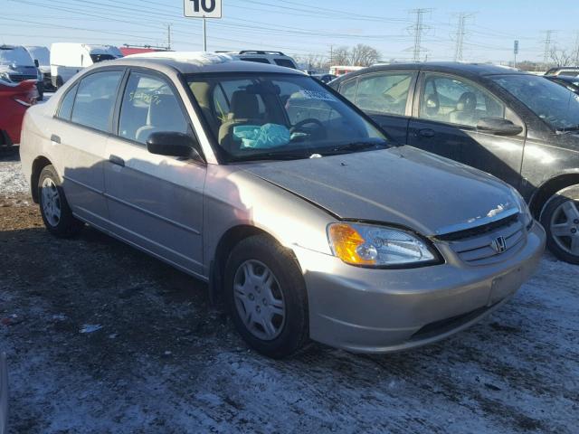 JHMES16561S010027 - 2001 HONDA CIVIC LX BEIGE photo 1