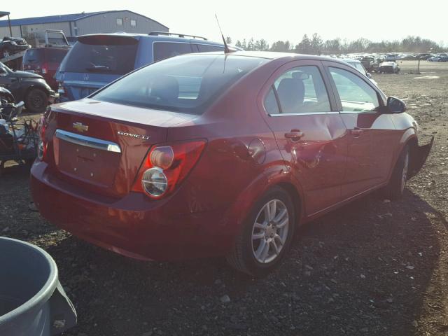 1G1JD5SH9C4230831 - 2012 CHEVROLET SONIC LT RED photo 4