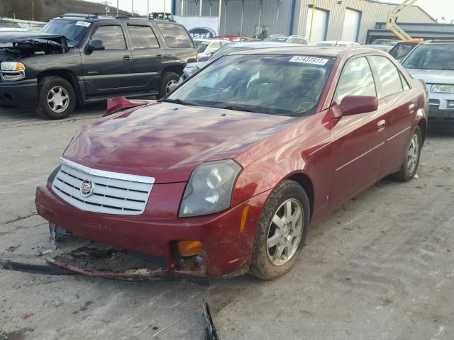 1G6DP577X70108376 - 2007 CADILLAC CTS HI FEA MAROON photo 2