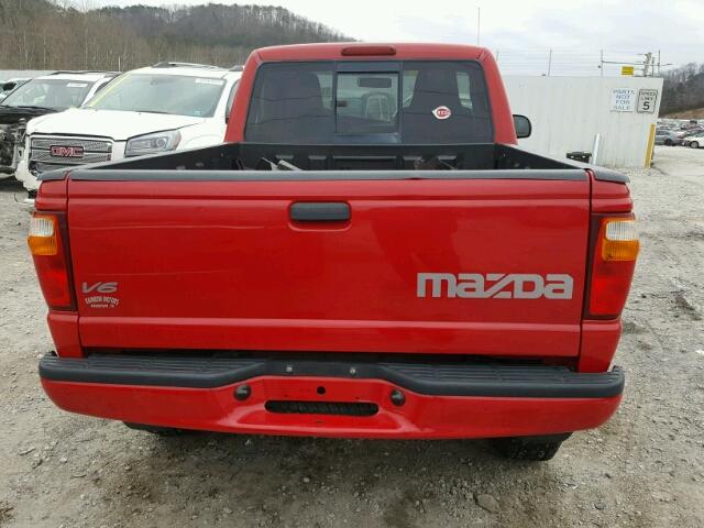 4F4YR12U54TM01117 - 2004 MAZDA B3000 RED photo 6