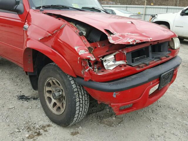 4F4YR12U54TM01117 - 2004 MAZDA B3000 RED photo 9