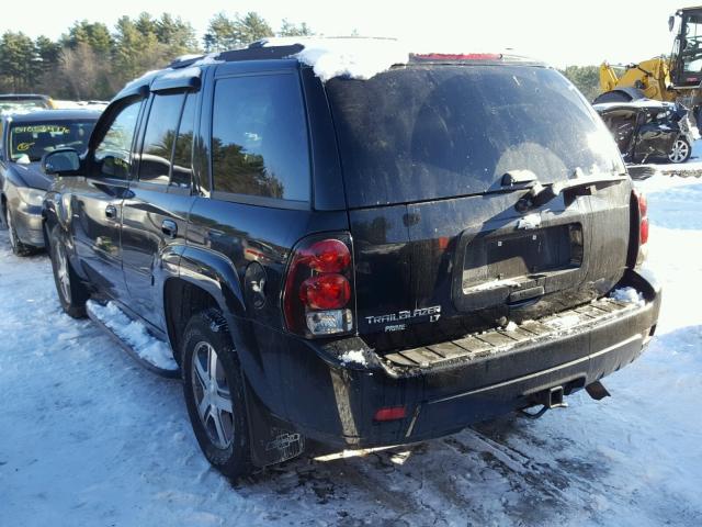 1GNDT13S372274925 - 2007 CHEVROLET TRAILBLAZE BLACK photo 3