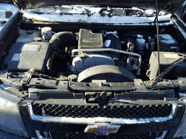 1GNDT13S372274925 - 2007 CHEVROLET TRAILBLAZE BLACK photo 7