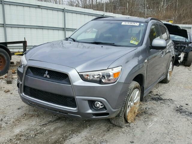 JA4AR4AU9BZ021618 - 2011 MITSUBISHI OUTLANDER GRAY photo 2