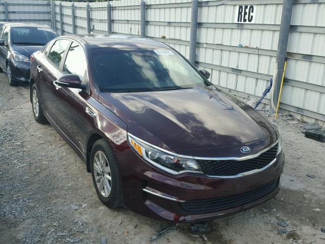 5XXGT4L30HG134133 - 2017 KIA OPTIMA LX BURGUNDY photo 1