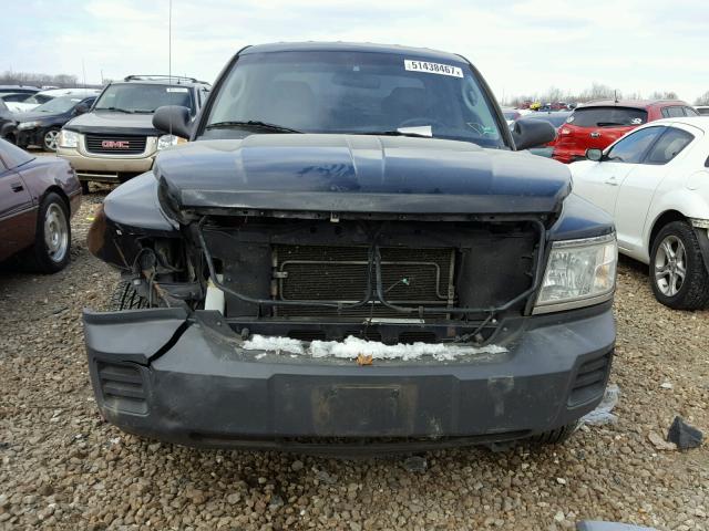 1D7HW38K78S615241 - 2008 DODGE DAKOTA SXT BLACK photo 9