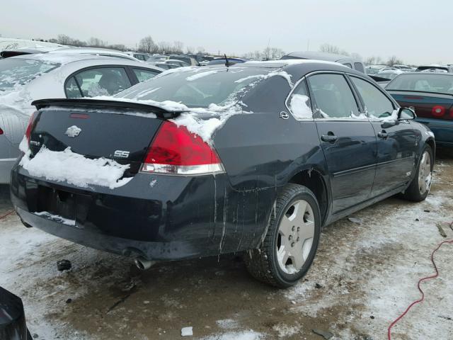 2G1WD58C879265378 - 2007 CHEVROLET IMPALA SUP BLACK photo 4