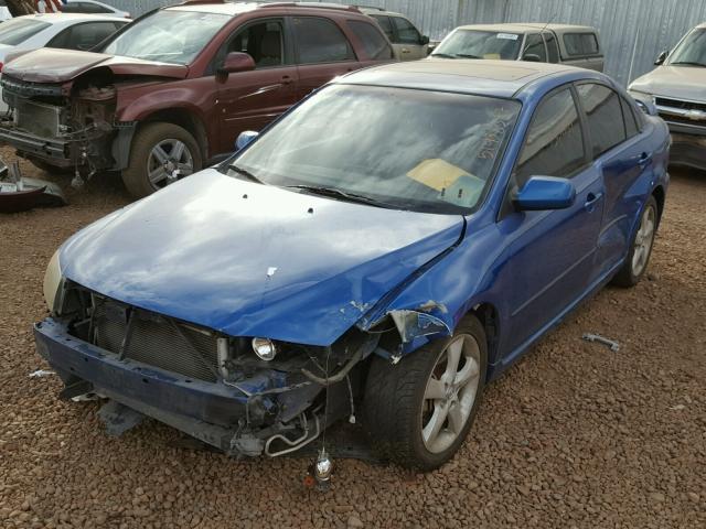 1YVHP84D865M02736 - 2006 MAZDA 6 S BLUE photo 2