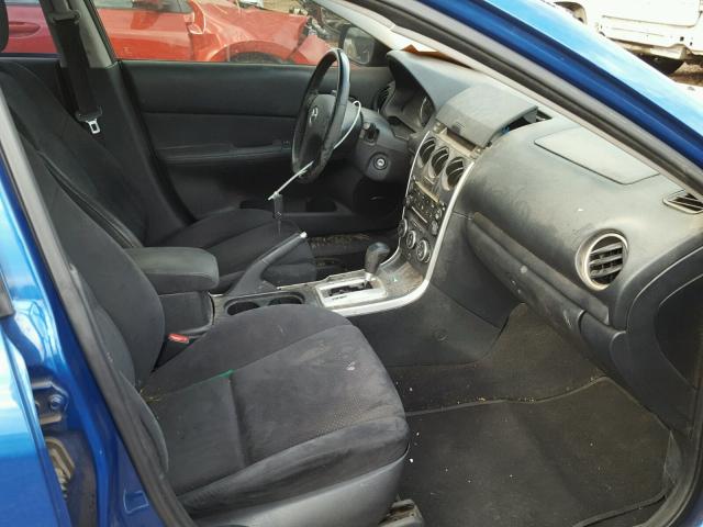 1YVHP84D865M02736 - 2006 MAZDA 6 S BLUE photo 5