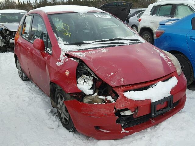 JHMGD38438S809549 - 2008 HONDA FIT RED photo 1