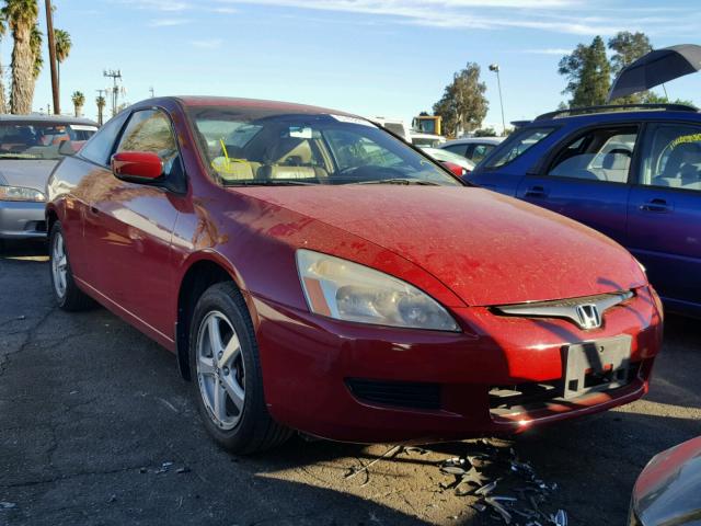 1HGCM72654A014361 - 2004 HONDA ACCORD EX RED photo 1