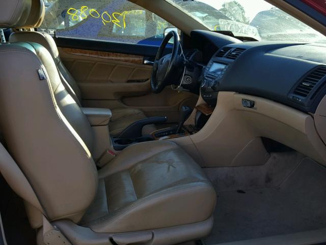 1HGCM72654A014361 - 2004 HONDA ACCORD EX RED photo 5