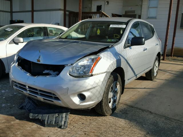 JN8AS5MV1DW615052 - 2013 NISSAN ROGUE S SILVER photo 2