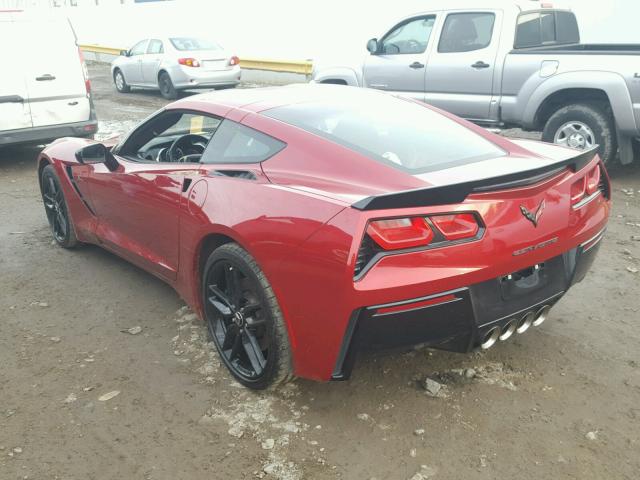 1G1YM2D70F5116040 - 2015 CHEVROLET CORVETTE S MAROON photo 3