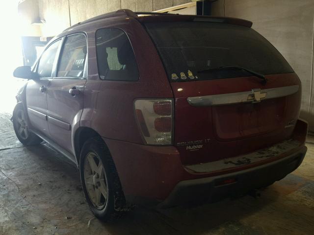 2CNDL73F156076774 - 2005 CHEVROLET EQUINOX LT BURGUNDY photo 3