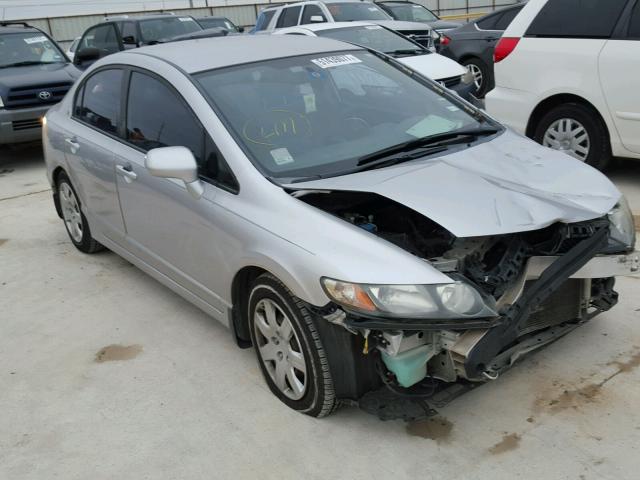 19XFA1F58BE047304 - 2011 HONDA CIVIC LX SILVER photo 1