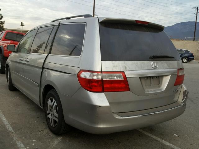 5FNRL38696B414347 - 2006 HONDA ODYSSEY EX SILVER photo 3