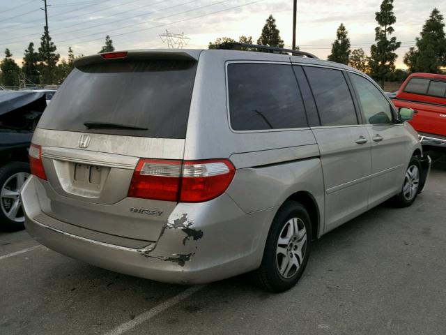 5FNRL38696B414347 - 2006 HONDA ODYSSEY EX SILVER photo 4