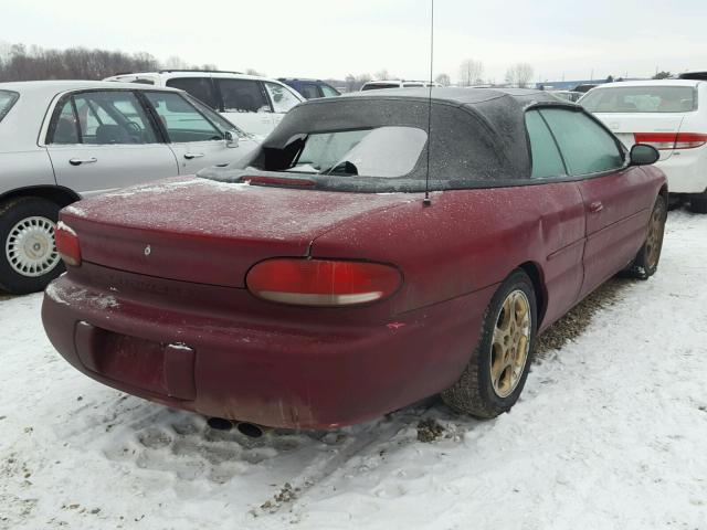 3C3EL55H8XT577482 - 1999 CHRYSLER SEBRING JX MAROON photo 4