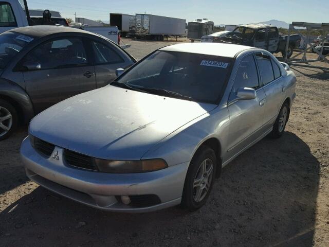 4A3AA46G13E093368 - 2003 MITSUBISHI GALANT ES SILVER photo 2