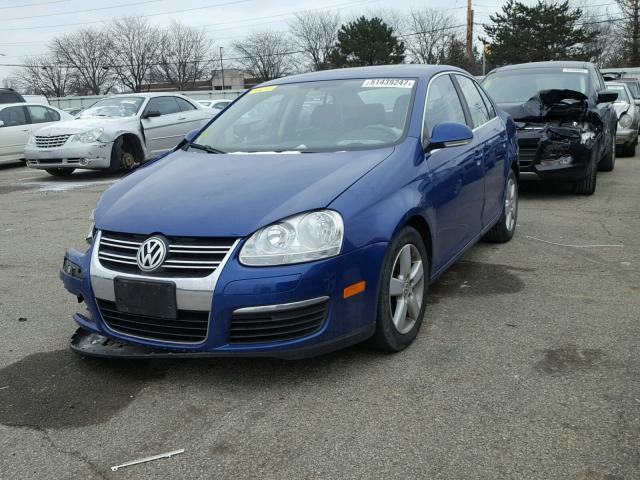 3VWRM71K98M042726 - 2008 VOLKSWAGEN JETTA SE BLUE photo 2