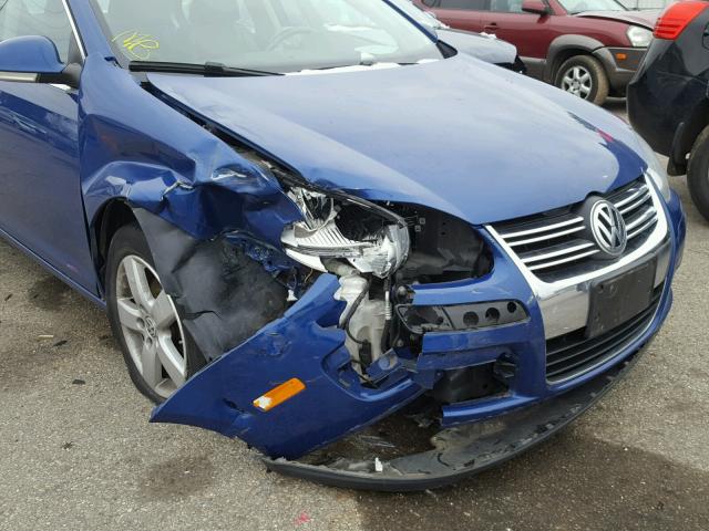 3VWRM71K98M042726 - 2008 VOLKSWAGEN JETTA SE BLUE photo 9