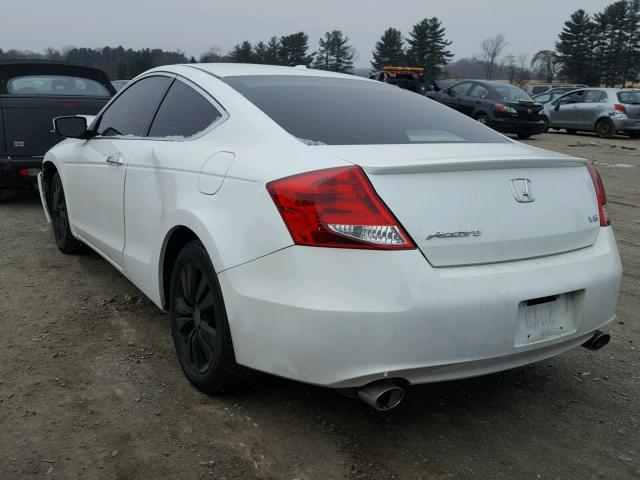 1HGCS2B85CA011145 - 2012 HONDA ACCORD EXL WHITE photo 3