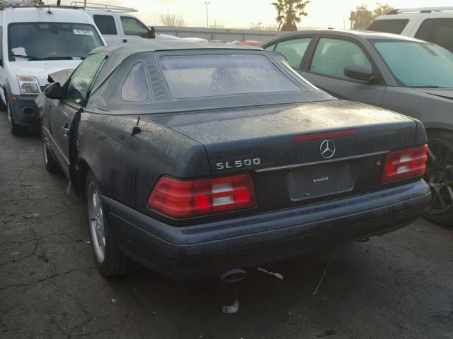 WDBFA68F5XF179421 - 1999 MERCEDES-BENZ SL 500 BLUE photo 3