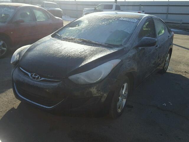 5NPDH4AE0BH036353 - 2011 HYUNDAI ELANTRA GL BLACK photo 2