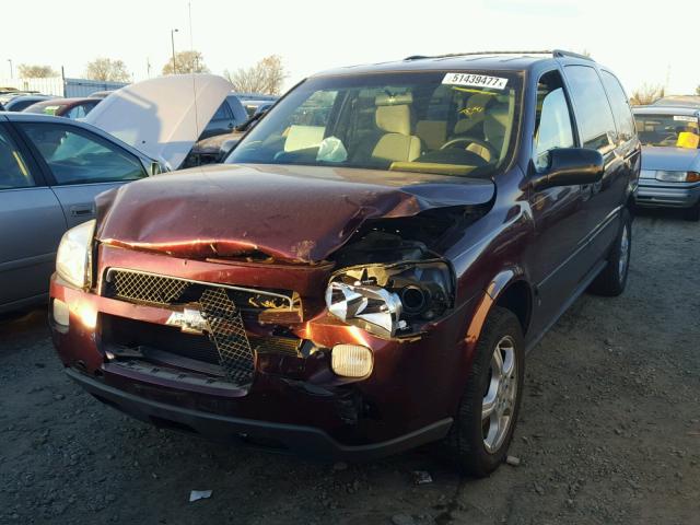 1GNDV23157D155155 - 2007 CHEVROLET UPLANDER L BURGUNDY photo 2