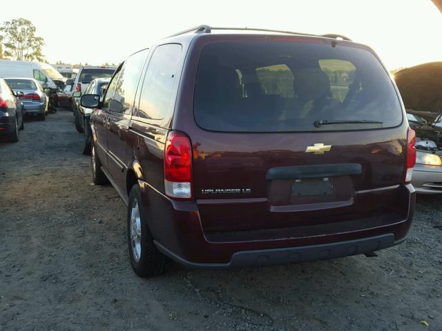 1GNDV23157D155155 - 2007 CHEVROLET UPLANDER L BURGUNDY photo 3