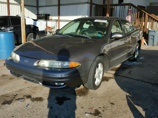 1G3NL52E91C226069 - 2001 OLDSMOBILE ALERO GL BROWN photo 2